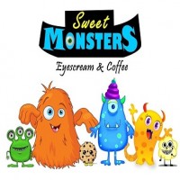 SWEET MONSTERS EYESCREAM & COF MAS LOGOTIPO