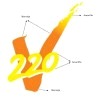 220V + GRAFICA A COLORES