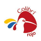 COLIBRI ROJO MAS LOGOTIPO