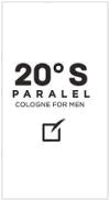 20°S PARALEL COLOGNE FOR MEN más diseño