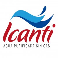 ICANTI AGUA PURIFICADA SIN GAS MAS LOGOTIPO