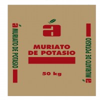 a MURIATO DE POTASIO 50 kg más diseño de empaque