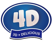 4D 3D + DELICIOUS más diseño