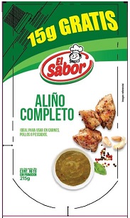 ALIÑO COMPLETO EL SABOR MÁS DISEÑO DE EMPAQUE