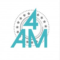 4 AM más logotipo