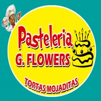 Pasteleria G. FLOWERS TORTAS MOJADITAS MAS LOGOTIPO
