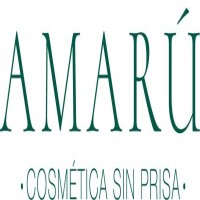 AMARÚ COSMÉTICA SIN PRISA más logotipo