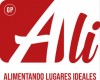 ALI ALIMENTANDO LUGARES IDEALES MAS LOGOTIPO