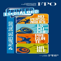 4 PILARES DEL DIÁLOGO Y DISEÑO DE ETIQUETA EN DESPLEGADO