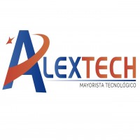 ALEXTECH MAYORISTA TECNOLÓGICO MAS LOGOTIPO