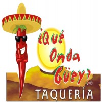 ¿Qué Onda Güey? TAQUERÍA más logotipo