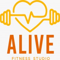 ALIVE FITNESS STUDIO MÁS LOGOTIPO