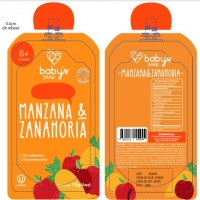 baby's paap MANZANA & ZANAHORIA más diseño de empaque