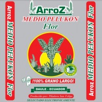 ARROZ FLOR MEDIO PELUKON MAS DISEÑO DE EMPAQUE A COLORES