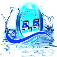 AGUA PURIFICADA 5.5 Mas logotipo
