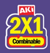 AKÍ 2X1 Combinable MÁS LOGOTIPO