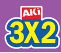 AKÍ 3X2 MÁS LOGOTIPO