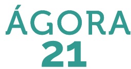 ÁGORA 21 más logotipo