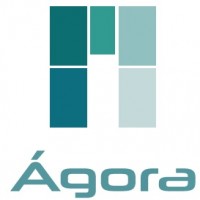 Ágora más logotipo