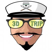 3D TRIP más logotipo