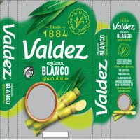 -Desde-1884 Valdez azúcar BLANCO granulado + DISEÑO DE EMPAQUE A COLORES