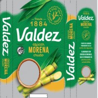 -Desde 1884- Valdez azúcar MORENA crudo + DISEÑO DE EMPAQUE A COLORES