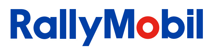 RallyMobil (Stylized Blue and Red 'O') Logo