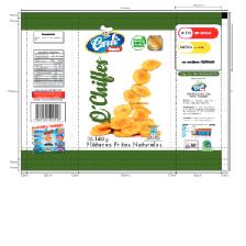 'Q'CHIFLES CarliSNACKS MÁS DISEÑO DE EMPAQUE EN DESPLEGADO