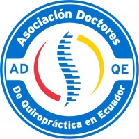 ADQE Asociación Doctores De Quiropráctica en Ecuador más logotipo