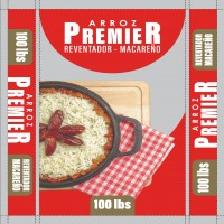 ARROZ PREMIER REVENTADOR MACAREÑO MÁS DISEÑO DE EMPAQUE