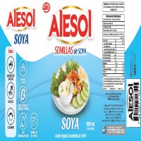 AlESOl SEMILLAS de SOYA + DISEÑO DE ETIQUETA