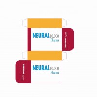 NEURAL 10.000 PHARMA MAS DISEÑO DE CAJA EN DESPLEGADO
