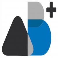 AB+ más logotipo