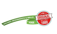 MÁXIMO RENDIMIENTO & BRILLO VERDE ORIGINAL DESDE 1980 + DISEÑO DE ETIQUETA A COLORES