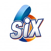 6 SIX más logotipo