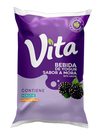 Vita BEBIDA DE YOGUR SABOR A MORA + DISEÑO DE EMPAQUE