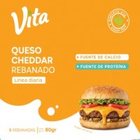 Vita QUESO CHEDDAR REBANADO LÍNEA DIARIA + DISEÑO DE EMPAQUE